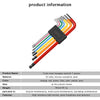 7 pezzi strumento esagonale bici MTB kit di strumenti di riparazione bici da strada bicicletta chiave esagonale colorata chiave di apertura a sfera piatta 1.5/2/2.5/3/4/5/6mm