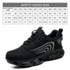 Nuove scarpe antinfortunistiche da uomo con bottone rotante, scarpe da lavoro anti-impatto e anti-perforanti, scarpe sportive da uomo alla moda e pro di sicurezza