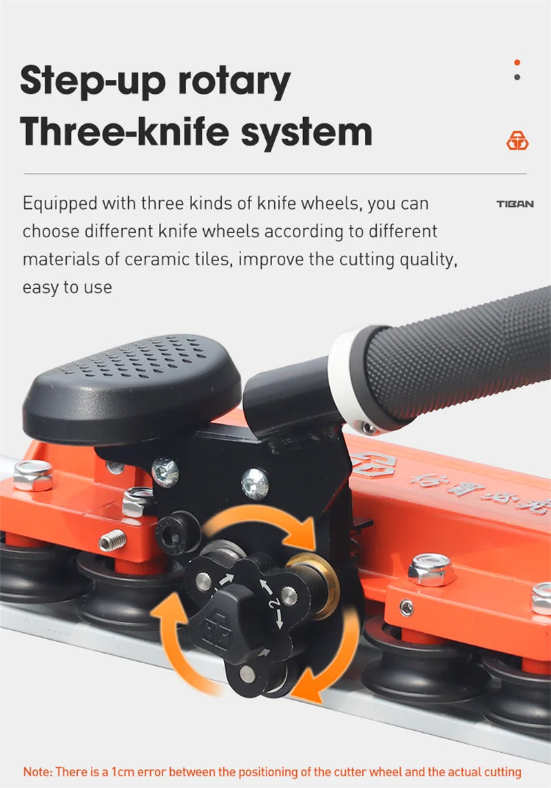 2025 Aggiornamento Nuova tagliatrice manuale per piastrelle Lastra di roccia ad alta precisione Lastra di piastrelle di grandi dimensioni Artefatto da taglio con coltello a spinta