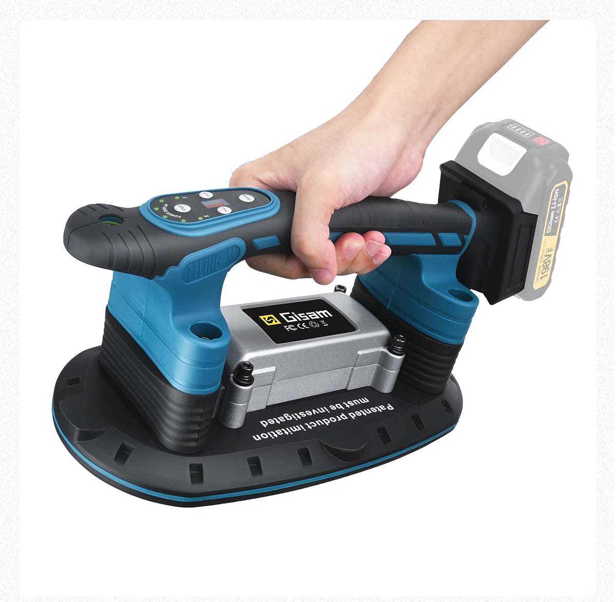 Gisha 9 velocità macchina per la posa di piastrelle 500KG livellatrice a vibrazione per piastrelle utensile elettrico per piastrelle a batteria per perni batteria Makita 18V