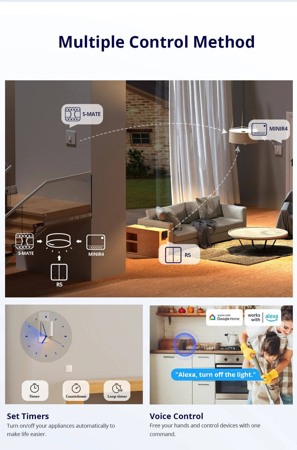 Sonoff Mini R4 Extreme Sonoff Minir4 Mini Sonoff R4 Wifi Smart Switch Interruttore relè Smart Home a 2 vie Modulo wireless tramite EWelink