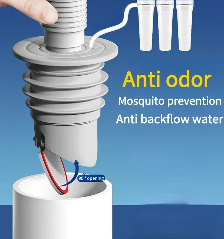 Articoli per il bagno in silicone Drenaggio Trappola di scarico Scolapiatti per lavello della cucina Scarichi fognari Guarnizione del tubo Anti-odore Anti-riflusso Acqua