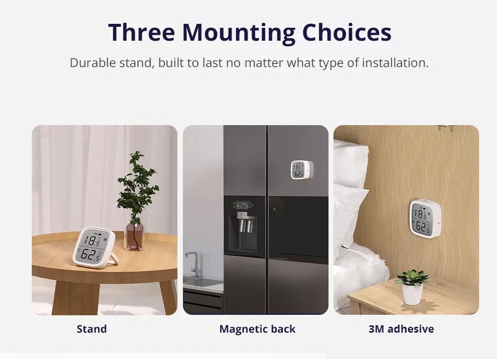 SONOFF SNZB 02D Zigbee Sensore di Umidità di Temperatura SNZB-02D con Schermo LCD per EWeLink SONOFF ZigBee Bridge Alexa Alice