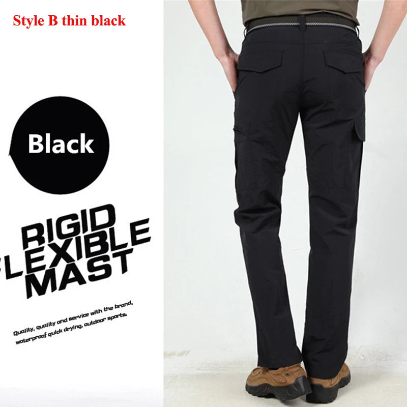 Pantaloni cargo tattici da uomo Pantaloni mimetici militari da combattimento SWAT impermeabili da esterno Pantaloni da lavoro maschili multitasche casual