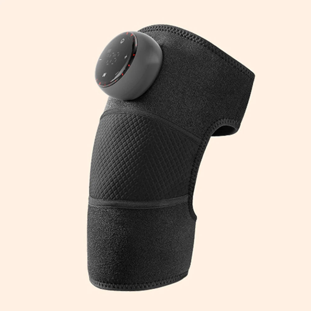 Massaggiatore elettrico per spalle Cintura per massaggio con vibrazione riscaldante Tutore per fisioterapia termica Sollievo dal dolore per artrite al ginocchio Ricaricabile