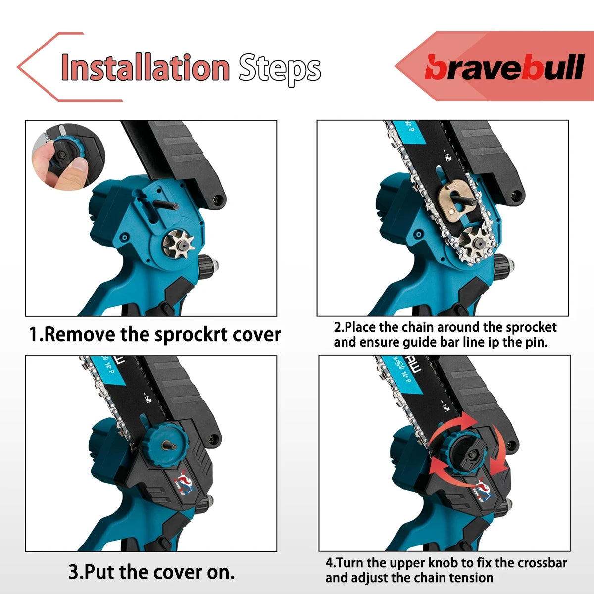 Recentemente Sega Elettrica Senza Spazzole Da 8 Pollici Con 2PCS Catene Cordless Lavorazione Del Legno Giardino Potatura Motosega Set Per Makita 18V Batteria Spille