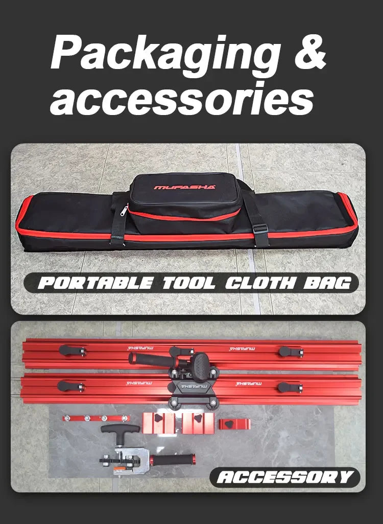 MUFASHA ML2000 portatile 2000mm ad alta precisione tre lame da taglio sistema sottile lastra taglierina per piastrelle manuale