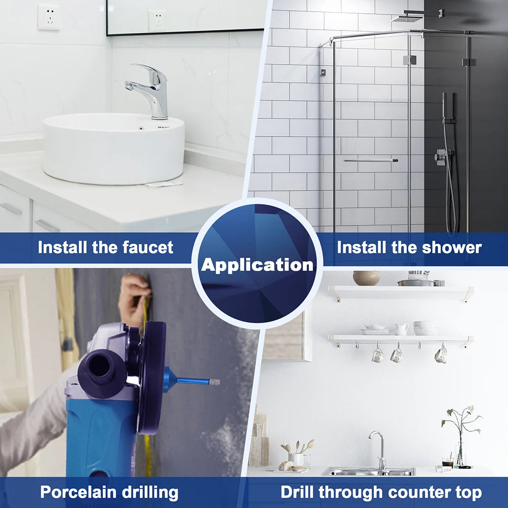 BRSCHNITT-punta diamantata punta centrale per piastrelle granito marmo pietra sega a tazza foratura porcellana Cutter 1 pz otwornice do gresu otwornice do gresu fresa a tazza per mattonelle otwornice