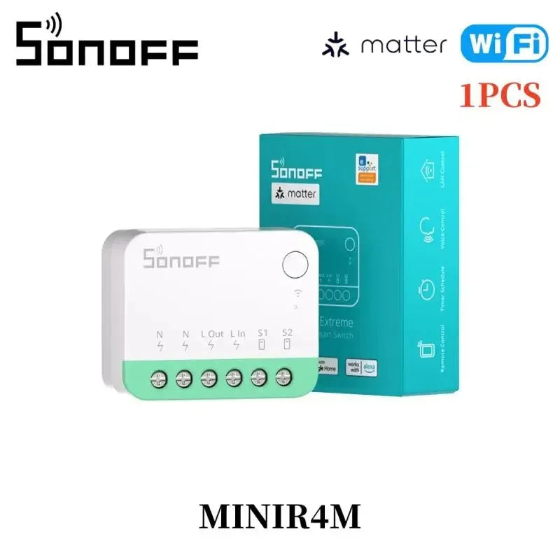 SONOFF MINI R4 Matter MINIR4M Matter Relè Sonoff Mini R4 Extreme Wifi Smart Switch Matter con Alexa Google Home Homekit