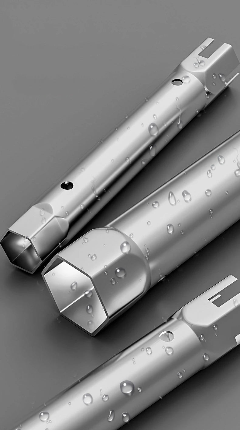 Chiave a bussola per valvola del rubinetto Chiave a bussola per asta di anodo idraulico 23-27mm 34-40mm Chiave tubolare a doppia estremità Chiave per installazione rubinetto