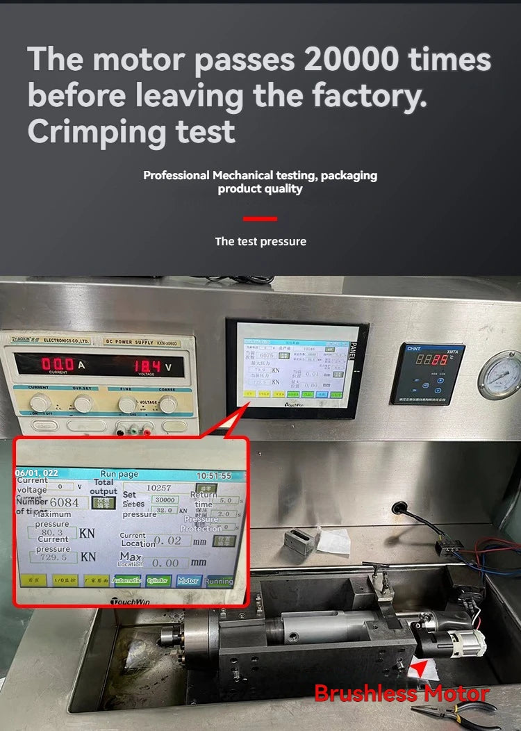 SZ-1532/1550 60KN Pinza per crimpare tubi elettrici Strumento per crimpare tubi dell'acqua Anello Compressione Ricarica Morsetto portatile