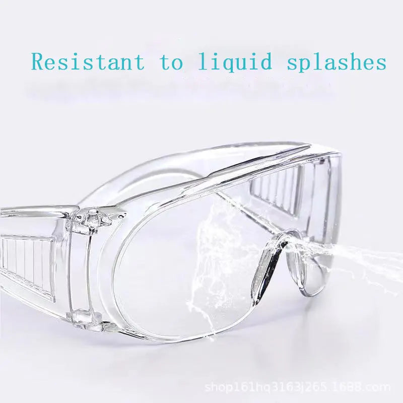 Occhiali di sicurezza antiappannamento Occhiali Anti-polvere Impatto Anti-graffio Anti-spruzzi Protezione chimica per gli occhi Protezione per infermieri da laboratorio
