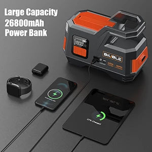 26800mAh Auto Salto di Avviamento Accumulatori E Caricabatterie Di Riserva Compressore D'aria Portatile Pompa di Gonfiaggio Stazione di Potere 4250A Batteria Avviamento Auto Booster