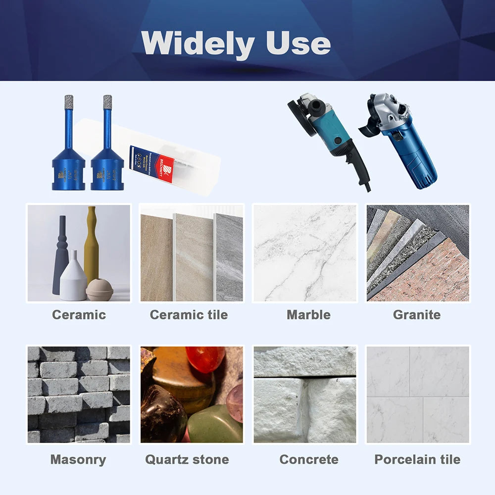 BRSCHNITT-punta diamantata punta centrale per piastrelle granito marmo pietra sega a tazza foratura porcellana Cutter 1 pz otwornice do gresu otwornice do gresu fresa a tazza per mattonelle otwornice