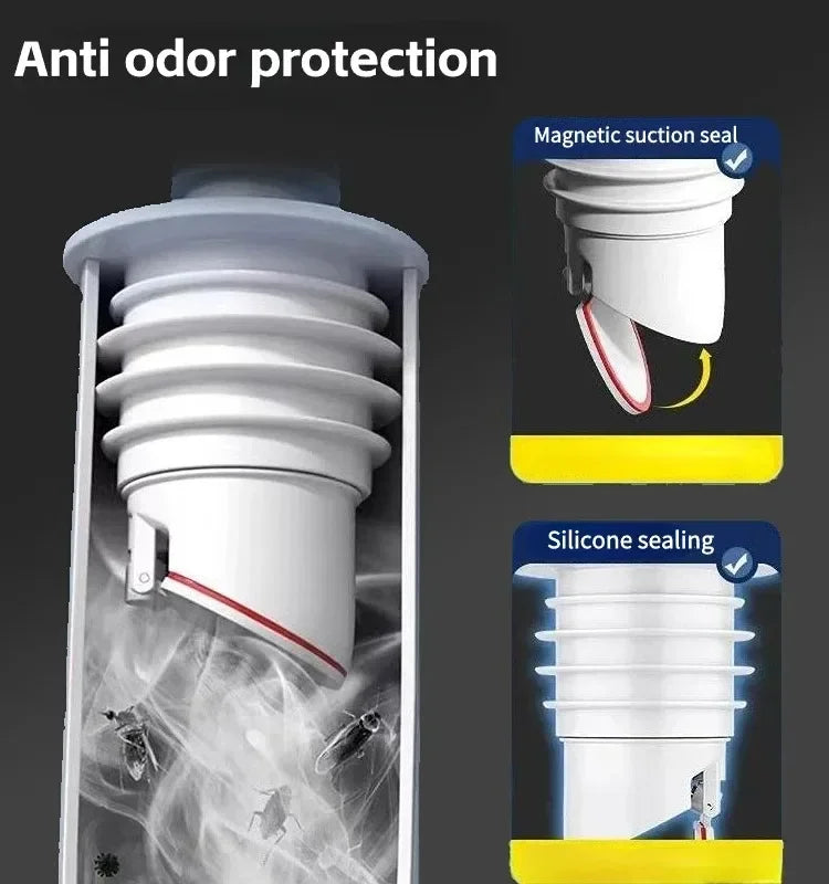 Articoli per il bagno in silicone Drenaggio Trappola di scarico Scolapiatti per lavello della cucina Scarichi fognari Guarnizione del tubo Anti-odore Anti-riflusso Acqua