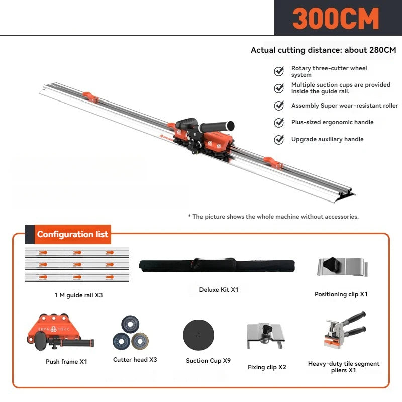 Tagliapiastrelle manuale multifunzionale per piastrelle in ceramica di grande formato Tagliapiastrelle manuale per taglio piastrelle in ceramica 160/180/260/280 cm
