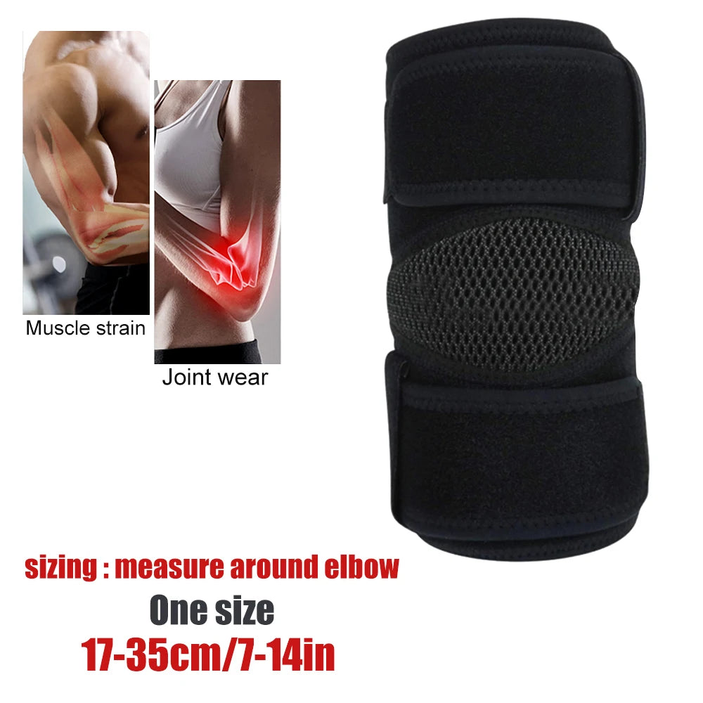 1 pz tutore per gomito, manica di compressione per tennis, fascia per golfisti, bursite, cinghia di supporto per tendinite, epondilite e recupero sportivo