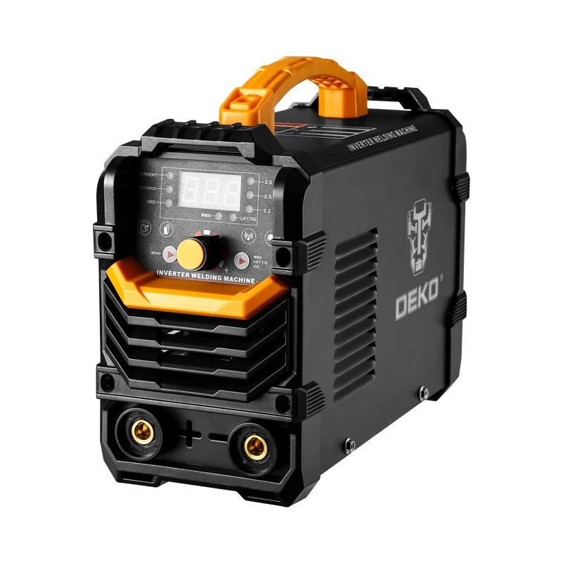 DEKO 220VMMA 160A Display digitale Stazione di saldatura LCD Stazione di saldatura IGBT con portaelettrodo Morsetto da lavoro Potenza di ingresso