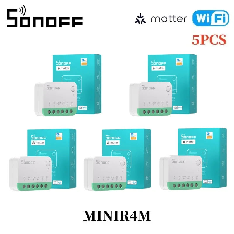 SONOFF MINI R4 Matter MINIR4M Matter Relè Sonoff Mini R4 Extreme Wifi Smart Switch Matter con Alexa Google Home Homekit