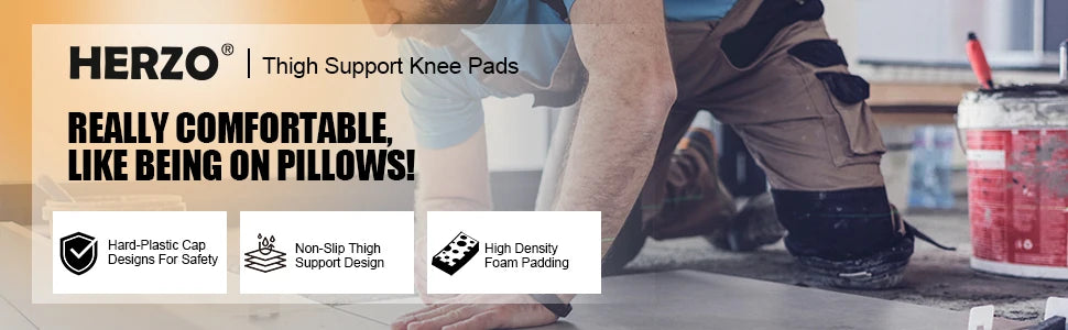 Ginocchiere HERZO per protezione resistente del ginocchio, comode lavori antiscivolo edili