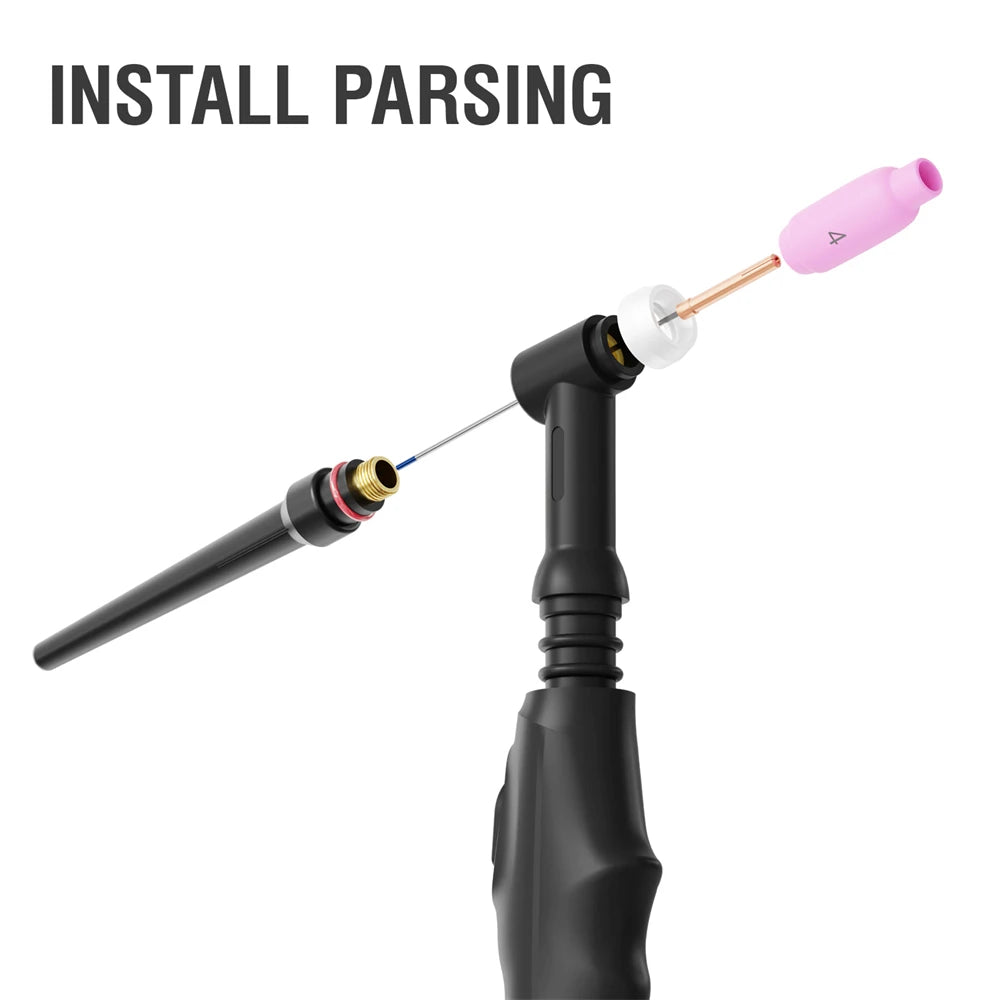 HZXVOGEN 200A 6 in 1 Saldatrice Multifunzione AC/DC HF TIG MMA ARC Argon Preciso Impulso Digitale Saldatore di Alluminio 2T/4T 220V