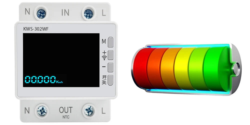 63A Tuya WIFI Smart Life Misuratore di tensione AC170-270V Wattmetro di corrente Misuratore di consumo di elettricità KWH Misuratore di energia di potenza