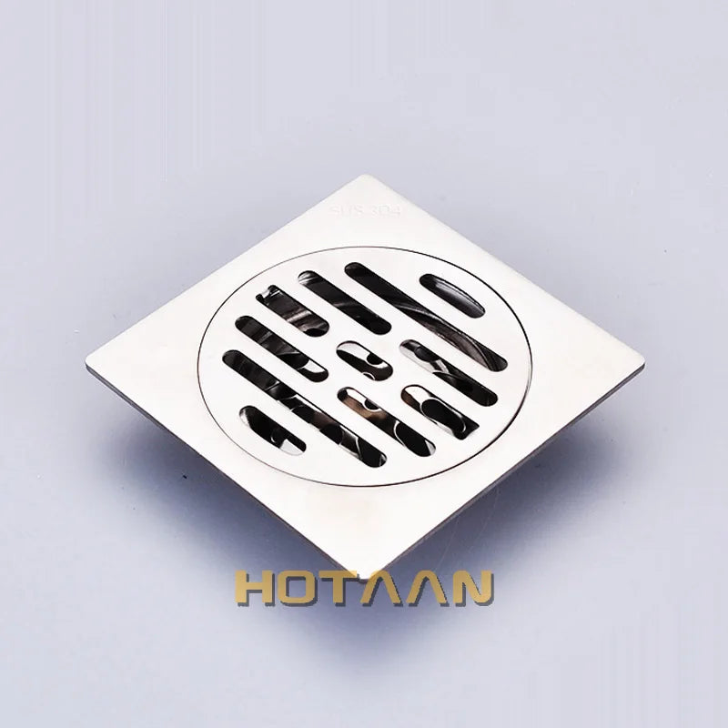 Scarico Doccia Spessore SUS 304 #   Scarico a pavimento in acciaio inossidabile Bagno comune WC Cucina Balcone Dedicato per prevenire gli odori