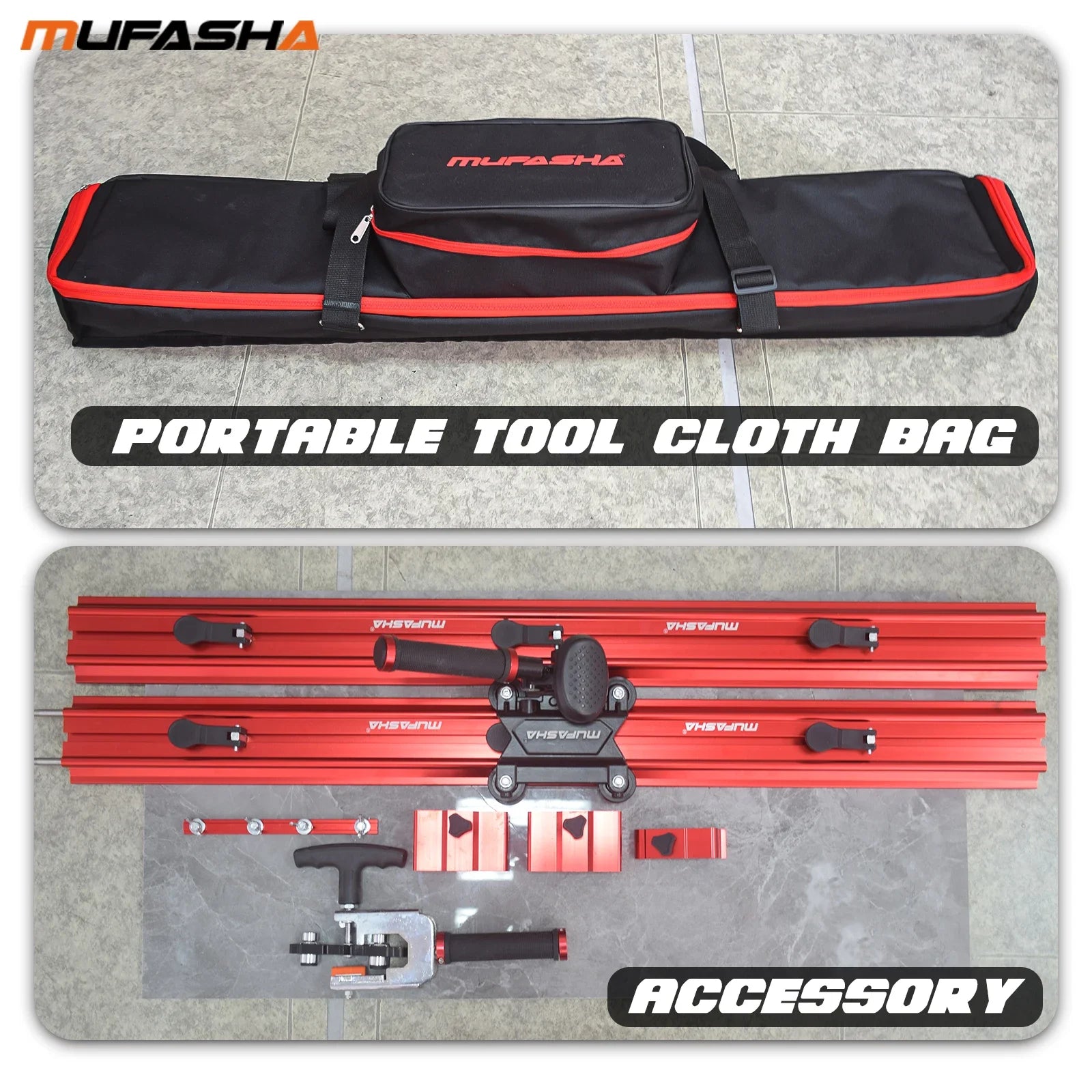 MUFASHA ML2000 portatile 2000mm ad alta precisione tre lame da taglio sistema sottile lastra taglierina per piastrelle manuale