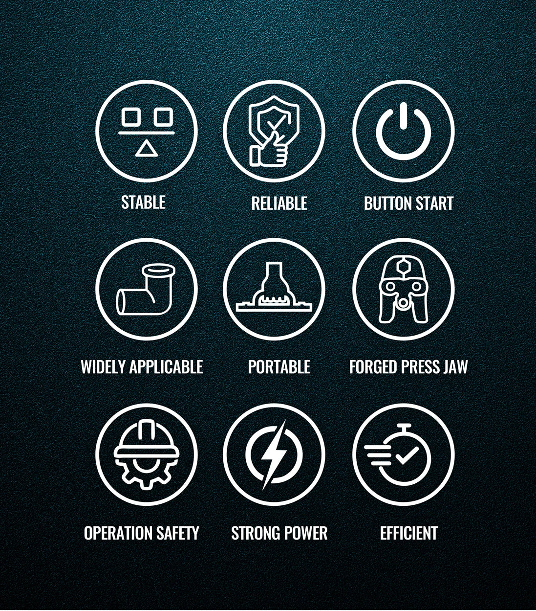 ZUPPER MP-1930 Pressa a batteria per sistema meccanico per crimpatura di tubi multistrato Pex in rame, incluso ind opzionale