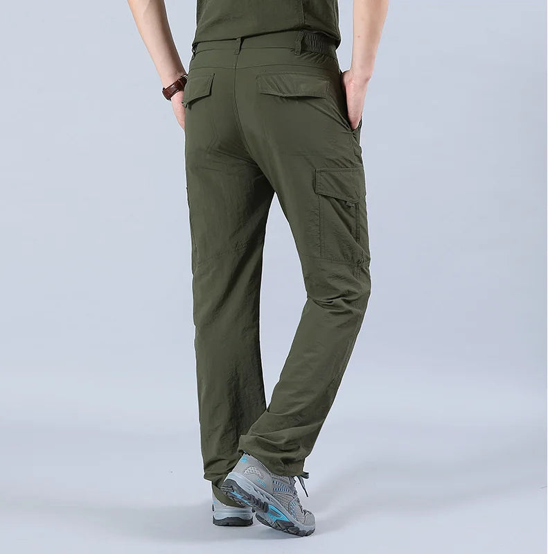 Pantaloni lunghi militari militari leggeri casual estivi Pantaloni sportivi da campeggio cargo impermeabili ad asciugatura rapida da uomo Pantaloni tattici traspiranti