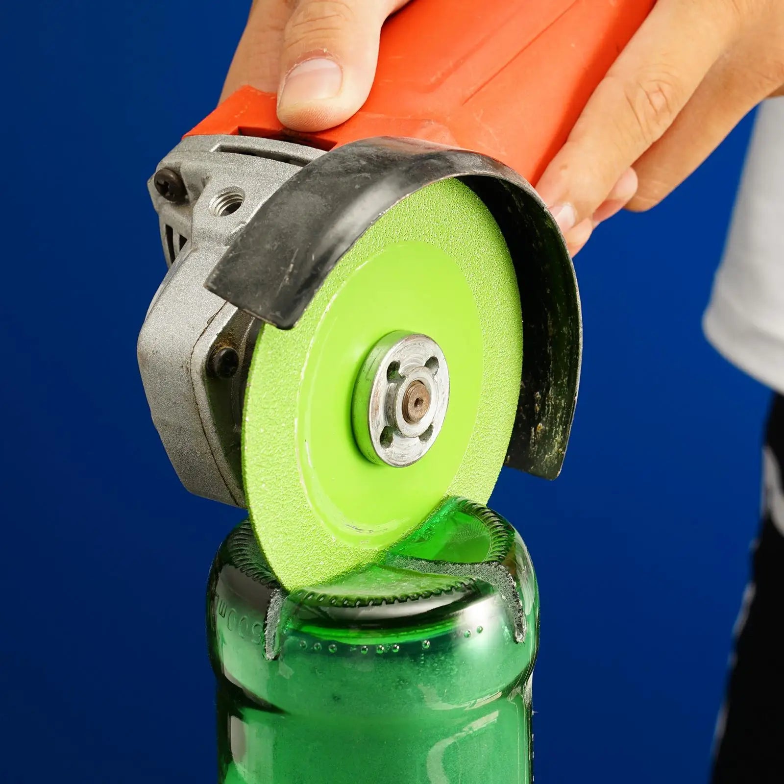 Disco da taglio per vetro Diamante 100mm Sega per marmo Piastrelle in ceramica Cristallo di giada Bottiglie di vino Rettifica Smussatura Utensile da taglio per vetro 3/1 pezzi