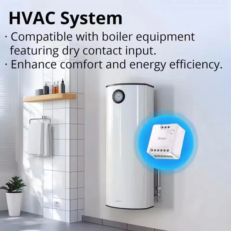 SONOFF MINI-D Wi-Fi Smart Switch Primo MINI dispositivo relè a contatto secco con importa supporta il controllo del contattore di alimentazione CA/CC