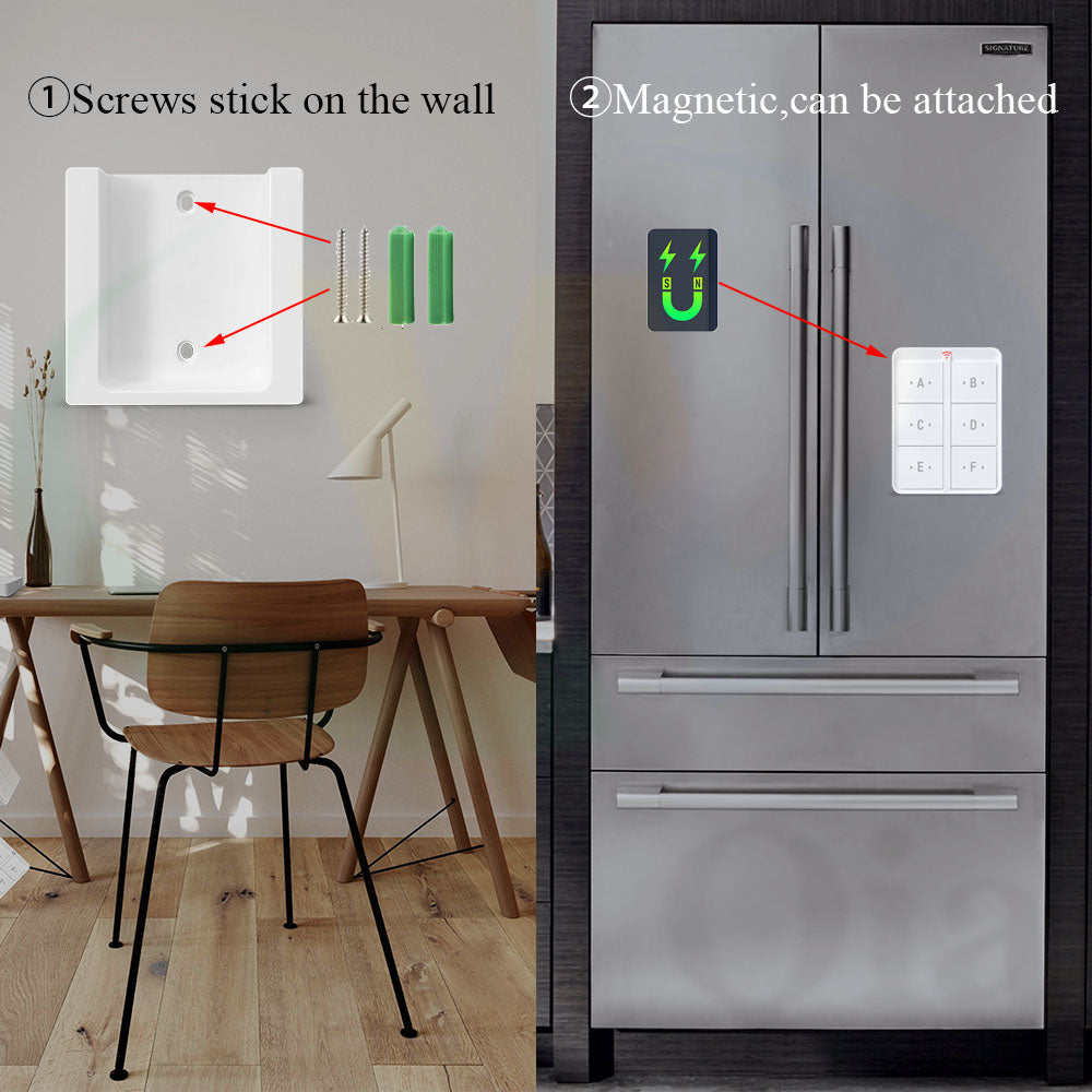 Tuya WiFi RF Smart Light Switch 433 MHz 6 Gang Interruttore da pannello a parete wireless, ricevitore temporizzato 110 V 220 V Funziona con Goole Home/Alexa