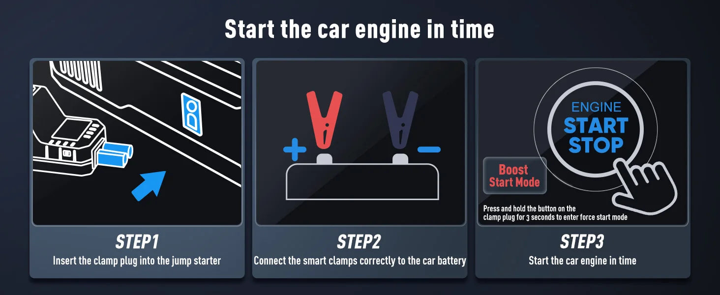 Avviatore di emergenza per auto UTRAI All-in-One 7000A con compressore d'aria, diagnosi OBD e booster di emergenza per batteria per auto Power Bank