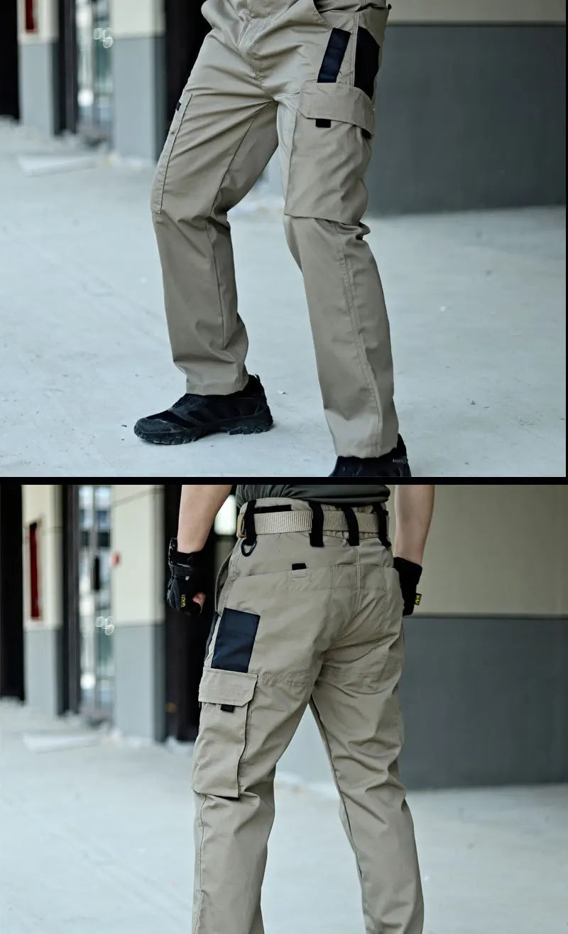 Nuovi pantaloni da lavoro tattici da uomo pantaloni cargo da esterno pantaloni multitasche impermeabili autunno primavera pantaloni da escursionismo da lavoro all'aperto