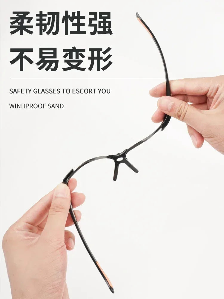 1/2pcs Occhiali di sicurezza Occhiali da vista per ciclismo Lavoro Donna Uomo Occhio trasparente Prevenzione della sabbia Anti-Spruzzi Vento Occhiali a prova di polvere