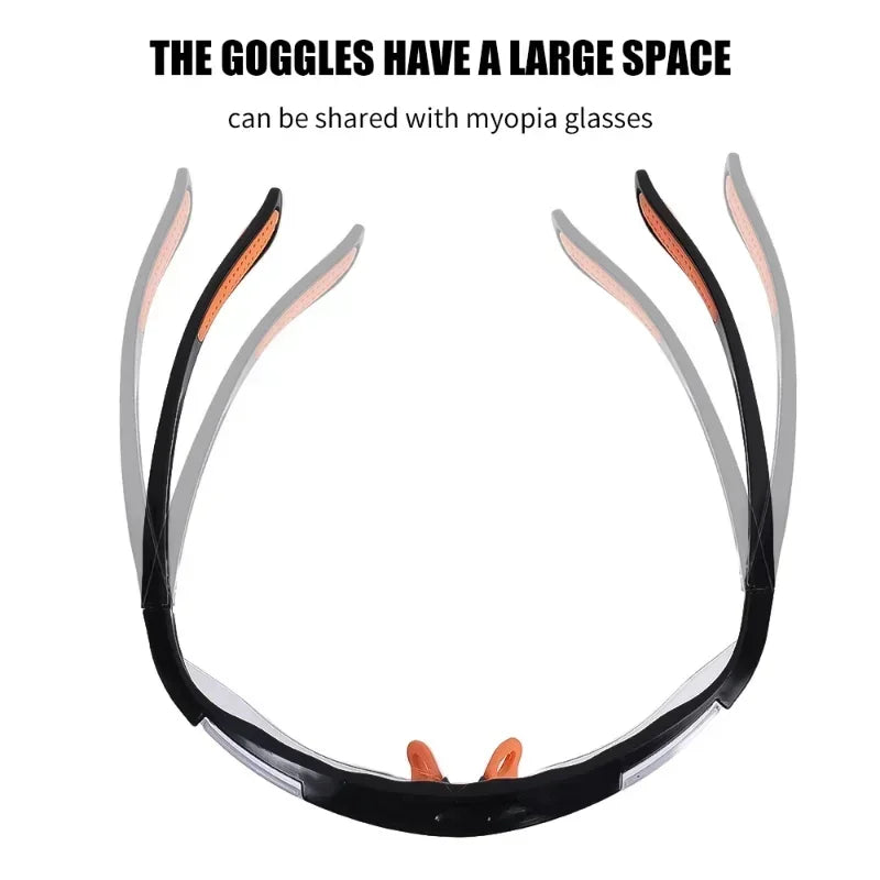 1/2pcs Occhiali di sicurezza Occhiali da vista per ciclismo Lavoro Donna Uomo Occhio trasparente Prevenzione della sabbia Anti-Spruzzi Vento Occhiali a prova di polvere