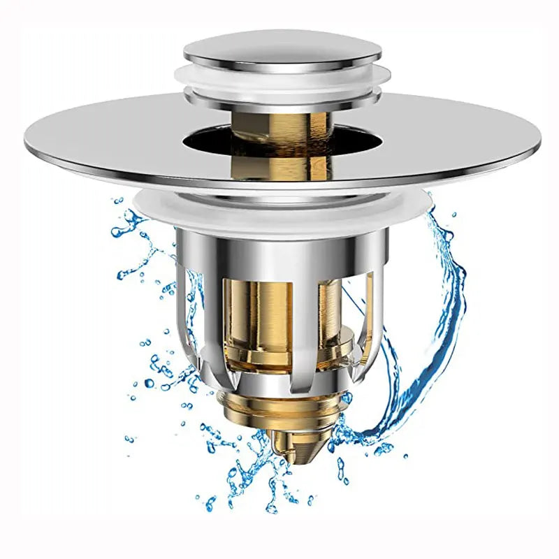 Tappo per lavabo da bagno universale filtro accessori per la cucina lavabo antiintasamento lavello Pop-up filtro per doccia scarico raccoglitore per capelli