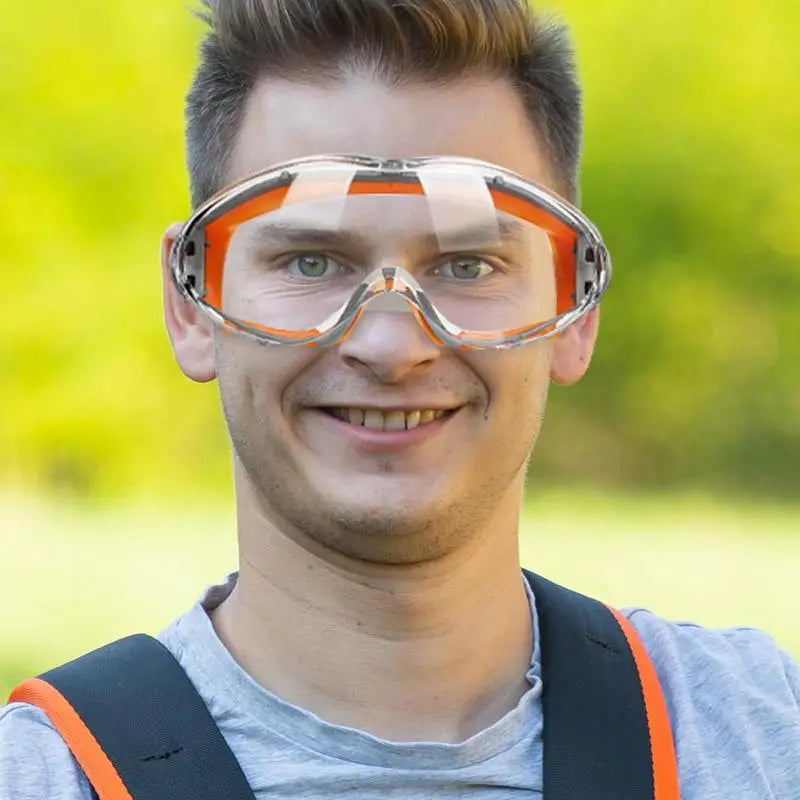 Occhiali di protezione per gli occhi Occhiali per smerigliatrice angolare Antiappannamento Occhiali per la lavorazione del legno Occhiali di sicurezza per saldatura antispruzzo Antipolvere per gli occhi