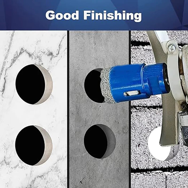 10/5/2/1PCS Set di punte per carotaggio diamantato a secco 6-125mm Sega a tazza diamantata per piastrelle in porcellana Marmo ceramico Granito Strumenti di perforazione