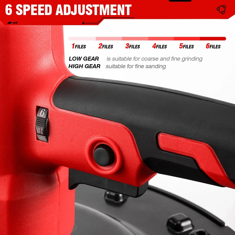 ONEVAN Brushless 380MM Levigatrice per cartongesso Levigatrice da parete Levigatrice da parete a velocità variabile Lucidatrice da muro per utensili elettrici 21V 18V