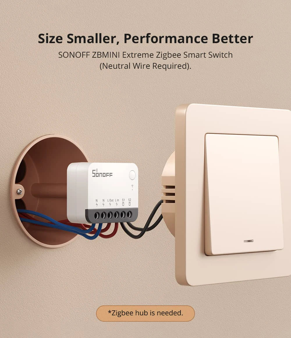 SONOFF ZBMinir2 Zigbee Mini Smart Switch Cavo neutro richiesto eWelink Interruptor intelligenti Zigbee Switch Modulo Smart Home