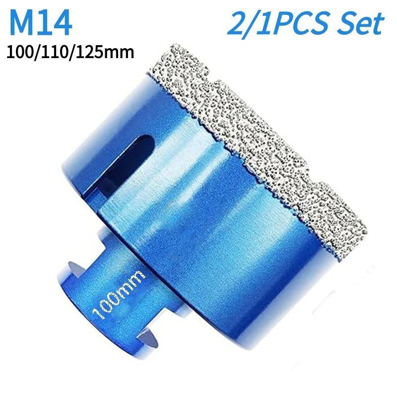 10/5/2/1PCS Set di punte per carotaggio diamantato a secco 6-125mm Sega a tazza diamantata per piastrelle in porcellana Marmo ceramico Granito Strumenti di perforazione