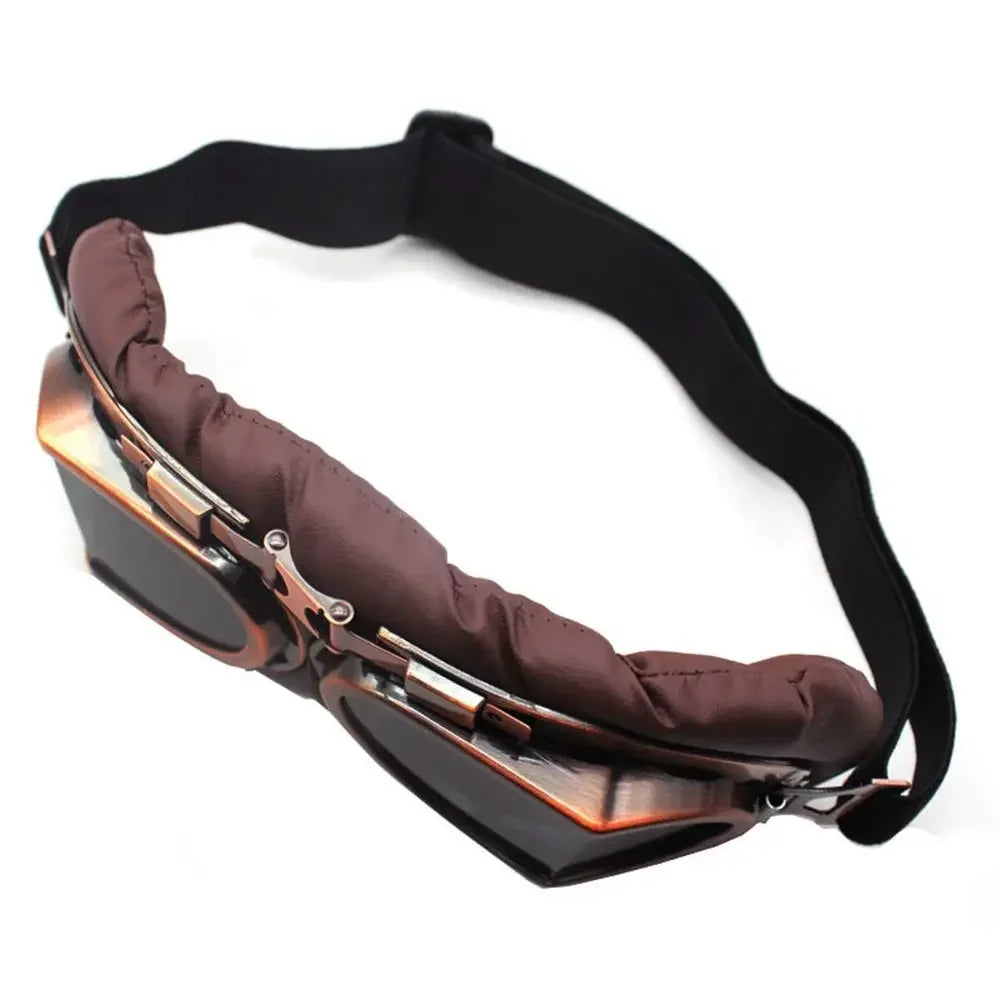 Occhiali pilota retrò Montatura per lenti antipolvere Occhiali da moto Cruiser Scooter Snowboard Equipaggiamenti protettivi Protezione per gli occhi Occhiali da sole