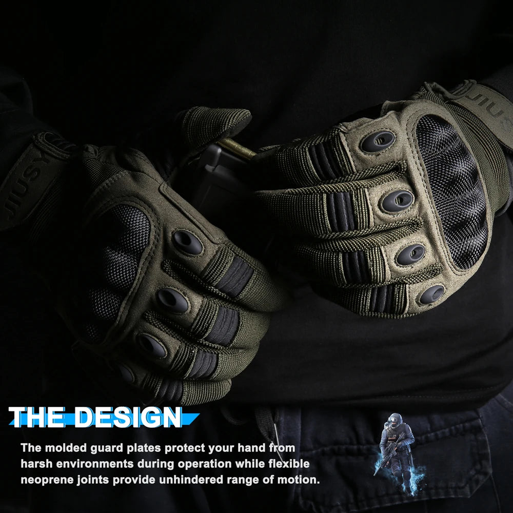 Guanti tattici touch screen Sport all'aria aperta Paintball Caccia Airsoft Combattimento Ciclismo Protezione da lavoro antiscivolo Guanto a dita intere