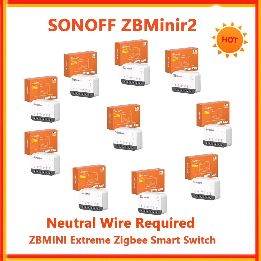 SONOFF ZBMinir2 Zigbee Mini Smart Switch Cavo neutro richiesto eWelink Interruptor intelligenti Zigbee Switch Modulo Smart Home
