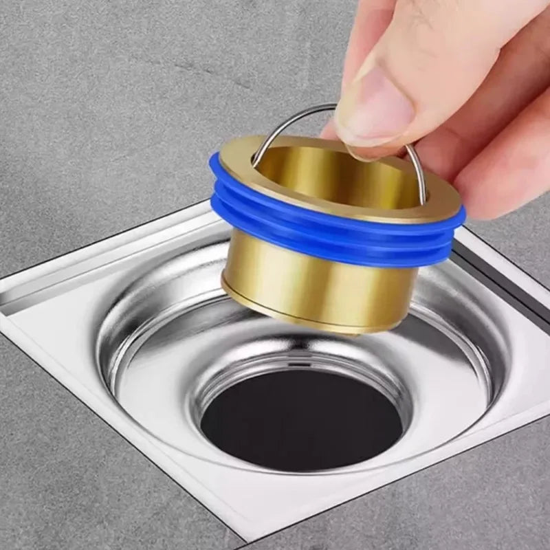 Coperchio per scarico a pavimento del bagno Tappo filtro per lavandino di drenaggio efficiente con prevenzione del riflusso Installazione semplice per WC con doccia