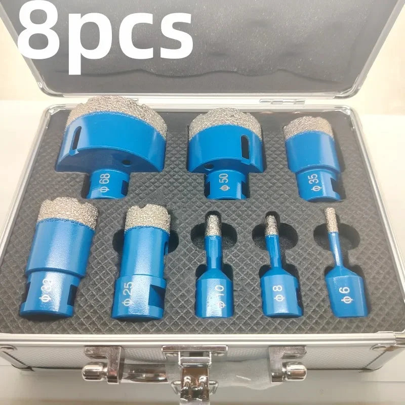 Set di punte da trapano con nucleo diamantato a secco M14 per utensile da taglio per taglierina per sega a tazza, marmo, vetro, granito