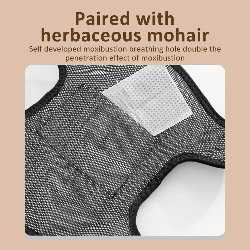 Massaggiatore elettrico per spalle Cintura per massaggio con vibrazione riscaldante Tutore per fisioterapia termica Sollievo dal dolore per artrite al ginocchio Ricaricabile