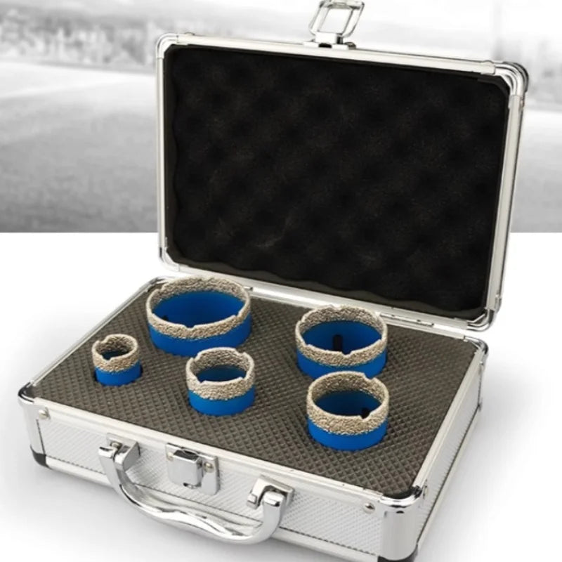 Set di punte da trapano con nucleo diamantato a secco M14 per utensile da taglio per taglierina per sega a tazza, marmo, vetro, granito